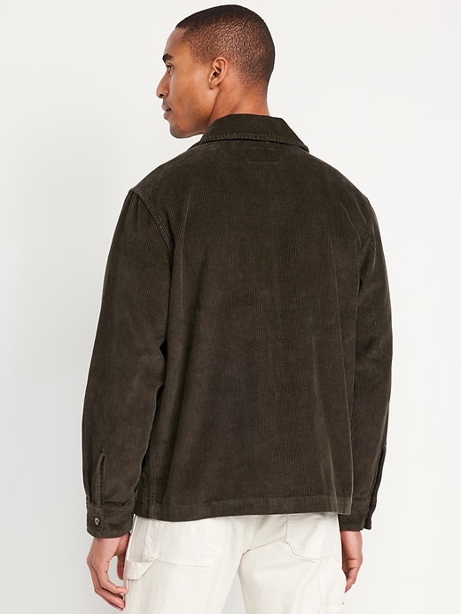 Image number 4 showing, Loose Fit Corduroy Zip Shirt