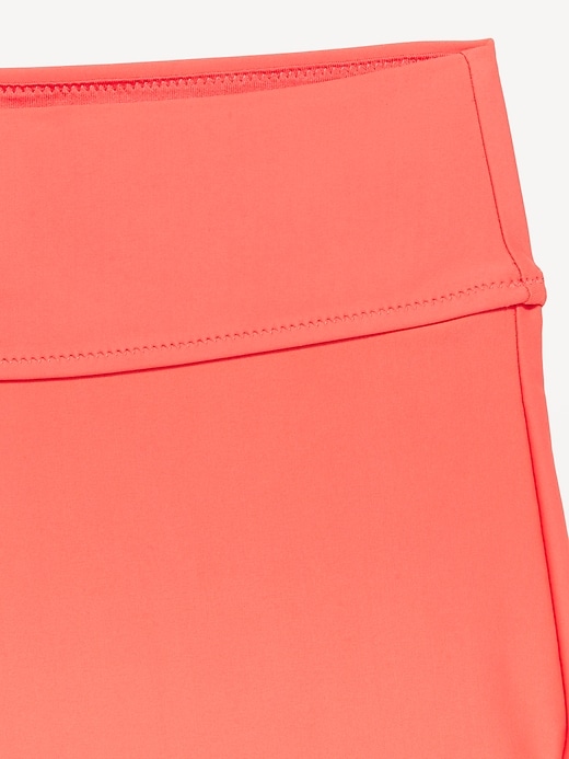 Image number 9 showing, High-Waisted Matte Swim Shorts -- 2-inch inseam