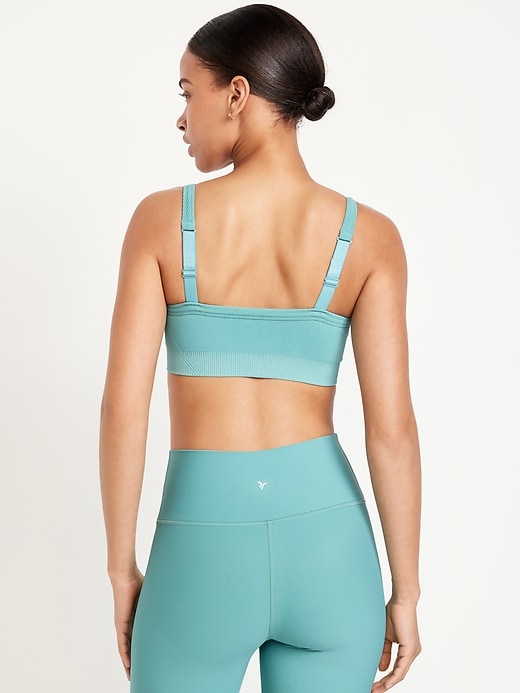 Image number 2 showing, Light Support Seamless Ribbed Sports Bra