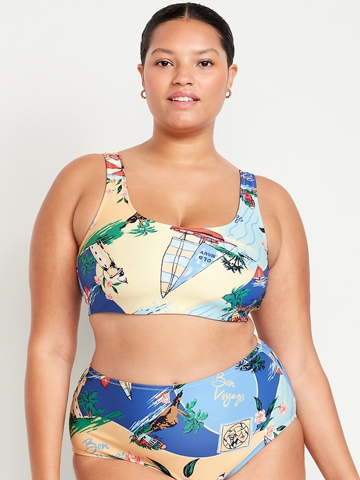 Image number 7 showing, Matte Scoop-Neck Bikini Swim Top