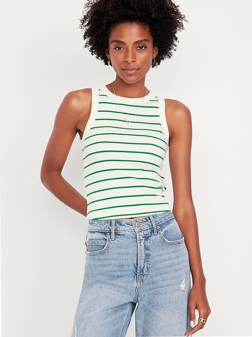 Image number 1 showing, Snug Striped Tank Top