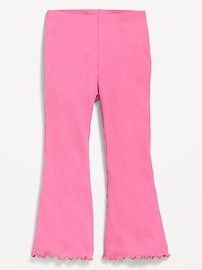 L'image numéro 1 présente Legging côtelé évasé pour toute-petite fille