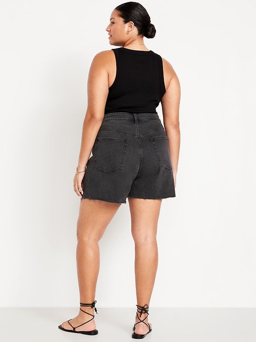 Image number 8 showing, High-Waisted OG Jean Cut-Off Shorts -- 7-inch inseam