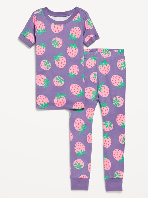 View large product image 1 of 1. Snug-Fit Printed Pajama Set for Toddler & Baby