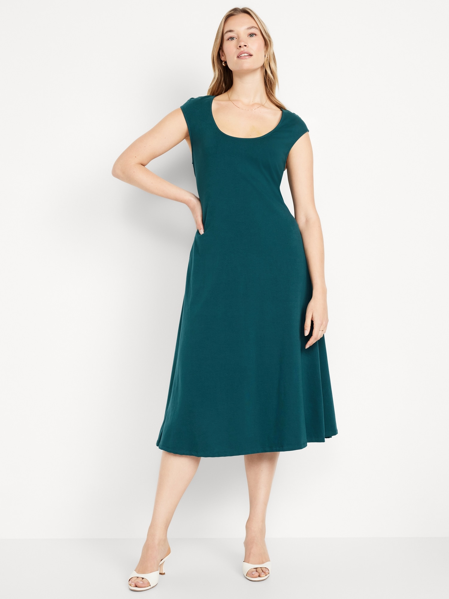 Fit & Flare Midi Dress