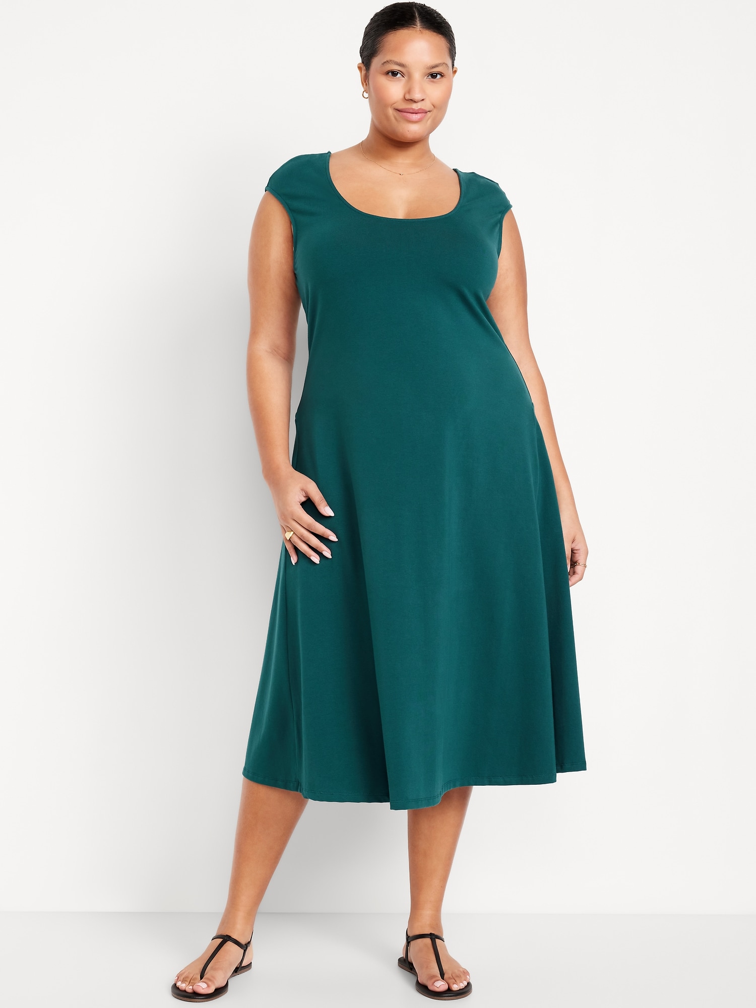 Fit & Flare Midi Dress