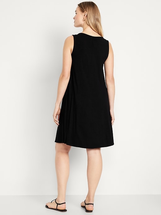 Image number 4 showing, Sleeveless Mini Swing Dress