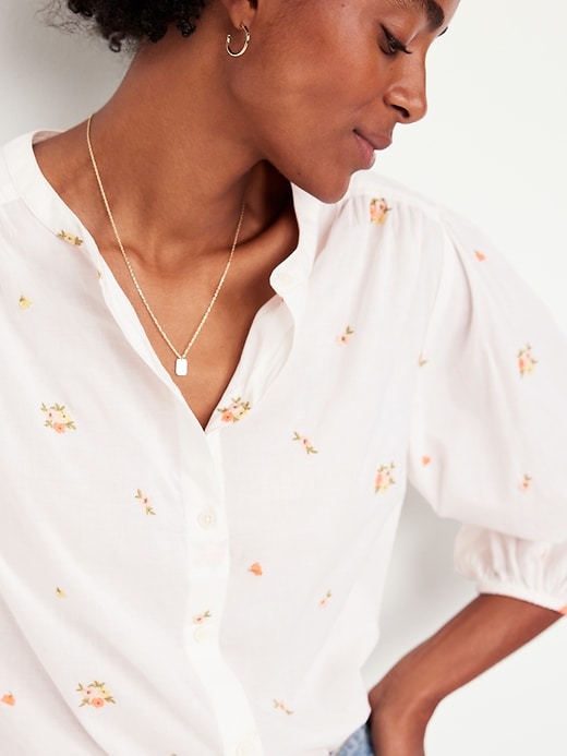 Image number 4 showing, Button-Down Floral Shirt