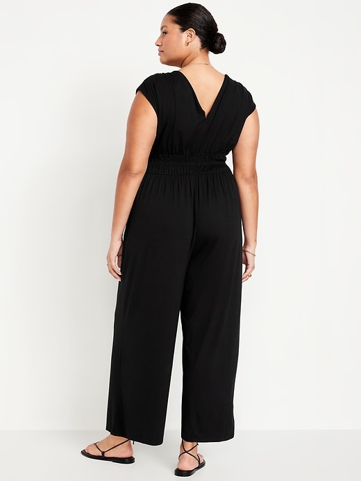 Image number 7 showing, Waist-Defined Wide-Leg Jumpsuit