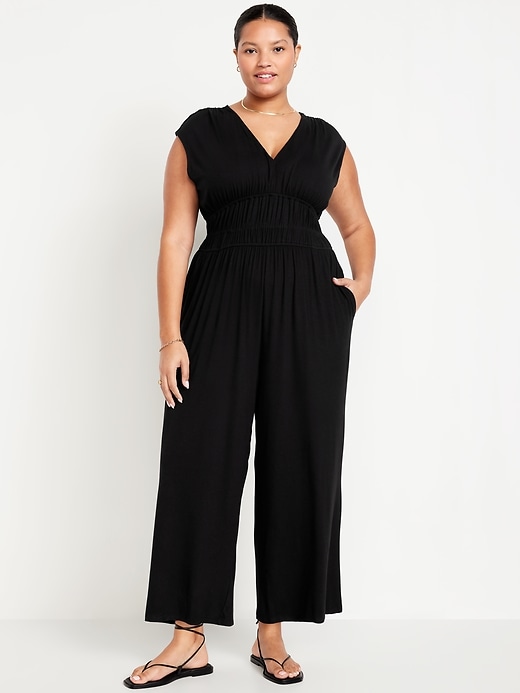 Image number 6 showing, Waist-Defined Wide-Leg Jumpsuit