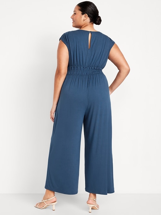 Image number 7 showing, Waist-Defined Wide-Leg Jumpsuit