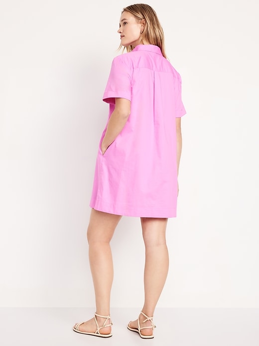 Image number 5 showing, Button-Down Mini Shirt Dress