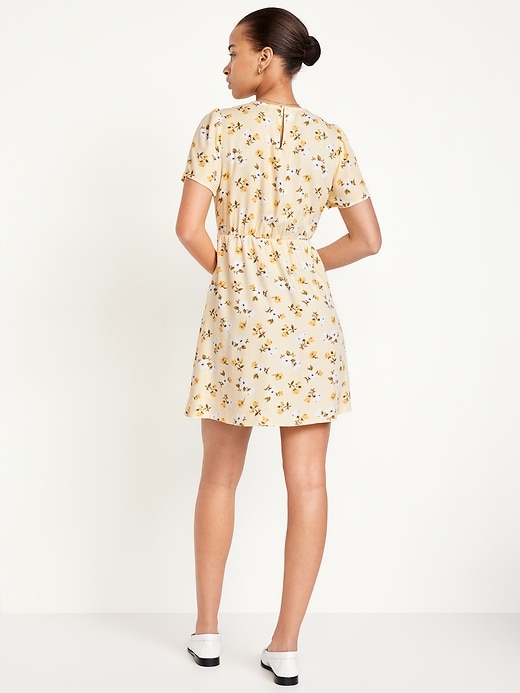 Image number 2 showing, Printed Crepe Mini Dress