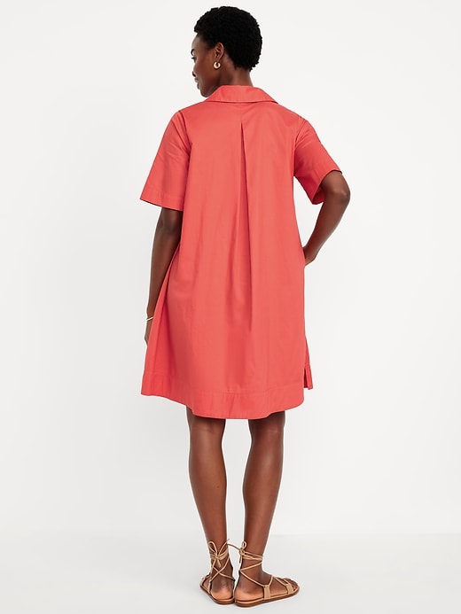 Image number 2 showing, Mini Swing Shirt Dress