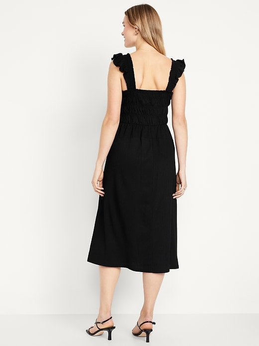 Image number 5 showing, Fit & Flare Smocked Midi Dress