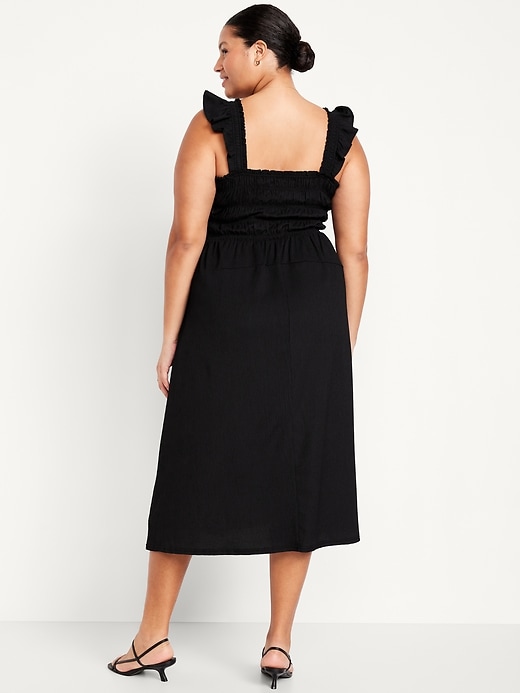 Image number 7 showing, Fit & Flare Smocked Midi Dress