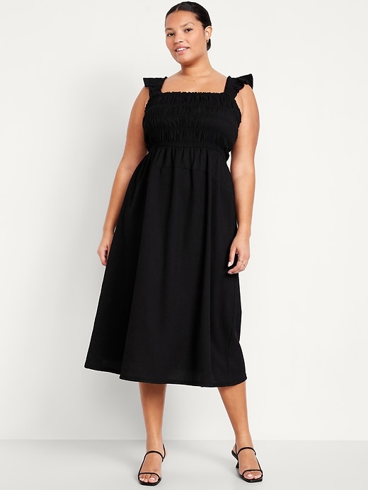 Image number 6 showing, Fit & Flare Smocked Midi Dress