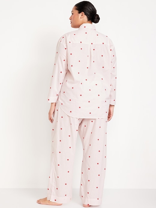 Image number 7 showing, Poplin Pajama Pant Set