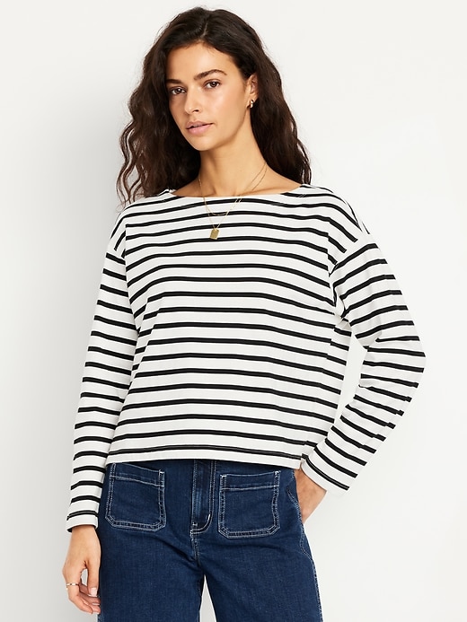 Image number 1 showing, Long-Sleeve Mariner Loose T-Shirt