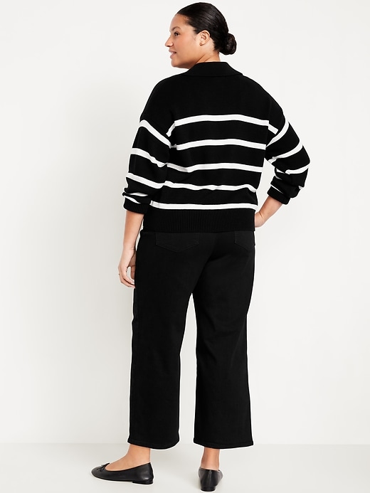 Image number 7 showing, High-Waisted Weekender Pull-On Crop Wide-Leg Jeans