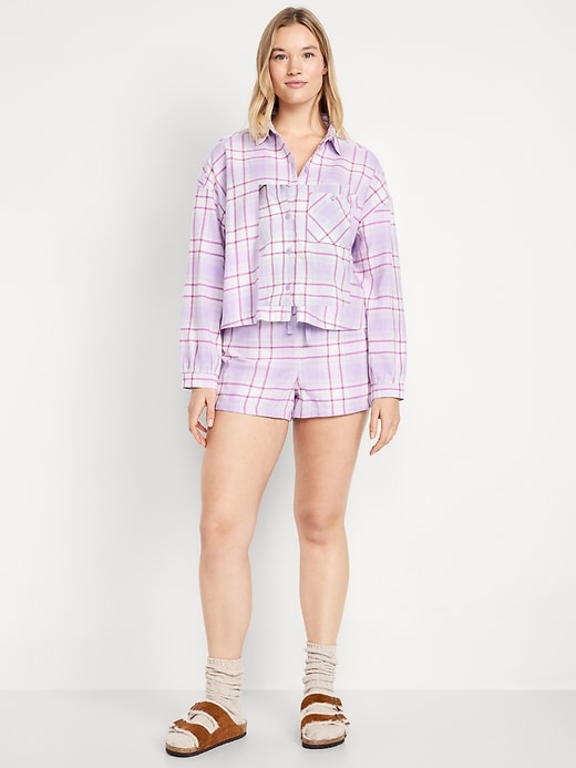 Image number 4 showing, Flannel Pajama Short Set