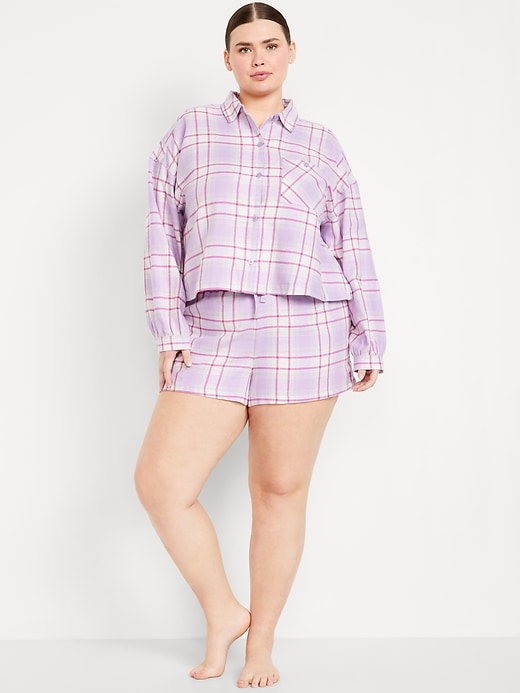 Image number 6 showing, Flannel Pajama Short Set