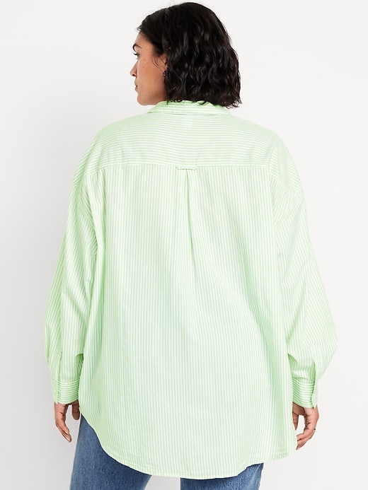 Image number 6 showing, Oversized Button-Down Boyfriend Shirt