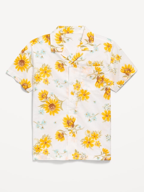 Short-Sleeve Poplin Shirt for Boys