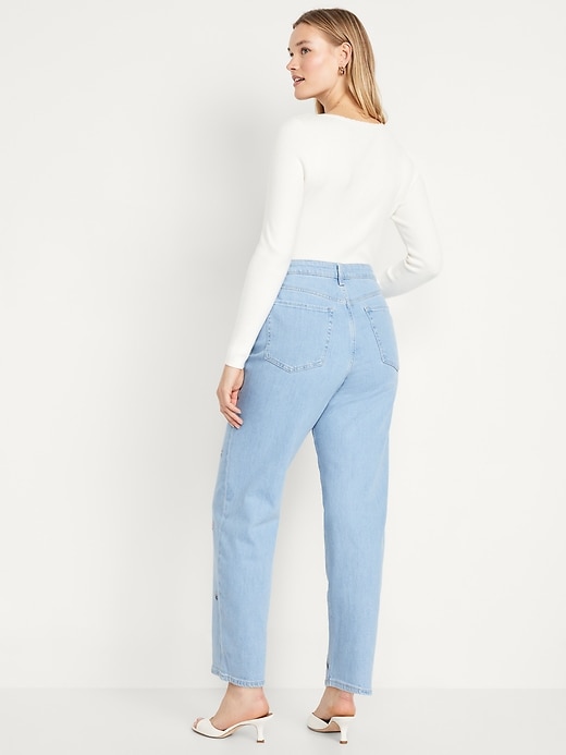 Image number 5 showing, High-Waisted OG Loose Embroidered Jeans