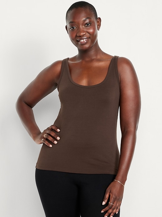 Image number 5 showing, First-Layer Scoop-Neck Tank Top