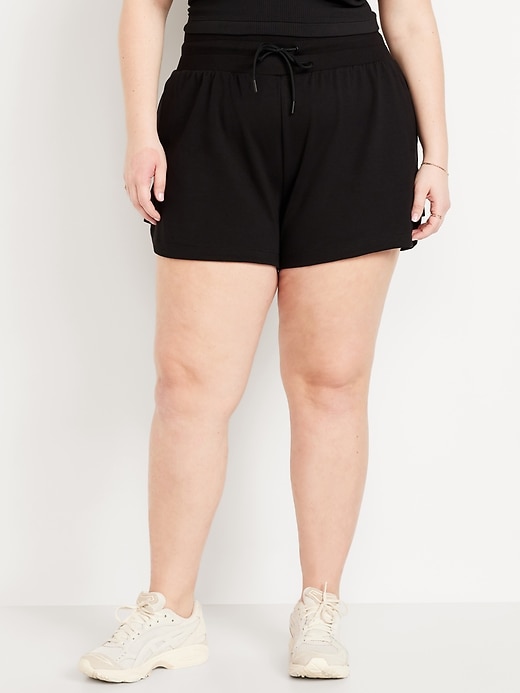 Image number 3 showing, Extra High-Waisted Dynamic Fleece Shorts