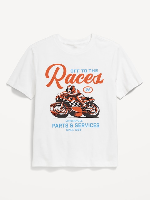 Short-Sleeve Graphic T-Shirt for Boys - White