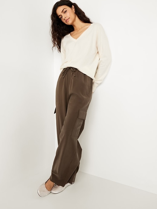 Image number 3 showing, SoSoft Lite Loose V-Neck Sweater