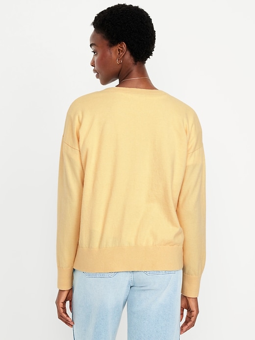 Image number 6 showing, SoSoft Lite Loose V-Neck Sweater