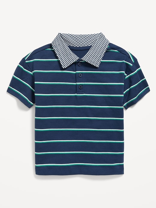 View large product image 1 of 1. Short-Sleeve Jersey-Knit Polo Shirt for Toddler Boys