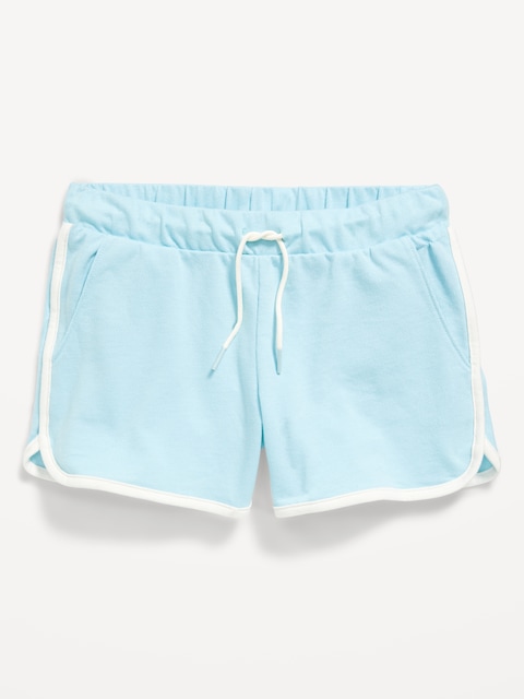 Short de cheer à ourlet arrondi fendu pour fille