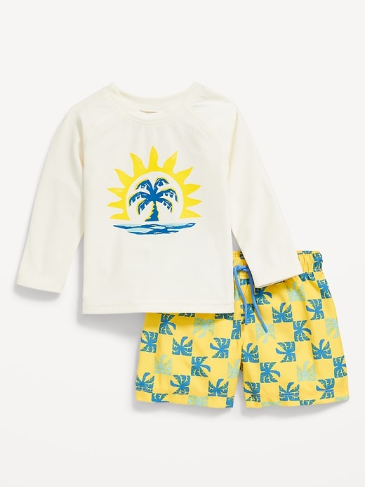 View large product image 1 of 1. Rashguard Swim Top & Trunks for Baby