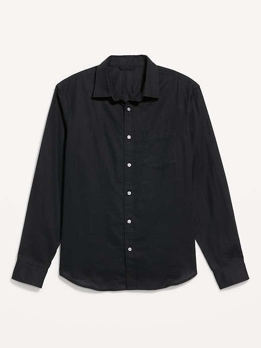 Image number 7 showing, Relaxed Fit Linen-Blend Shirt