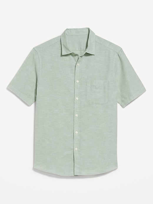 Image number 7 showing, Classic Fit Everyday Linen-Blend Shirt