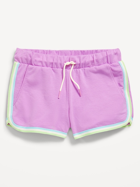 Short de cheer à ourlet arrondi fendu pour fille