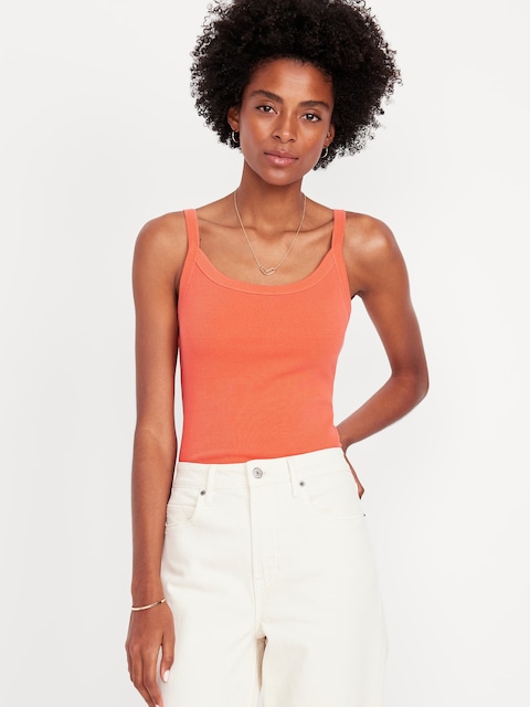 Camisole côtelée années 1990