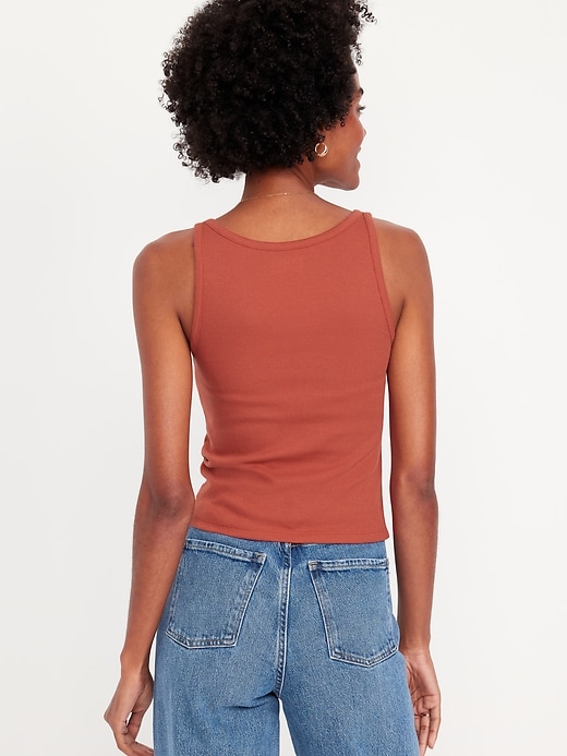 Image number 2 showing, Ribbed Crop Tank Top