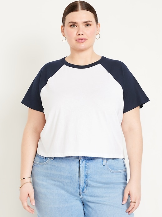 Image number 7 showing, EveryWear Raglan Crop T-Shirt