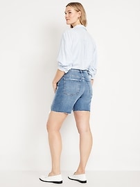 High-Waisted OG Jean Cut-Off Shorts -- 7-inch inseam