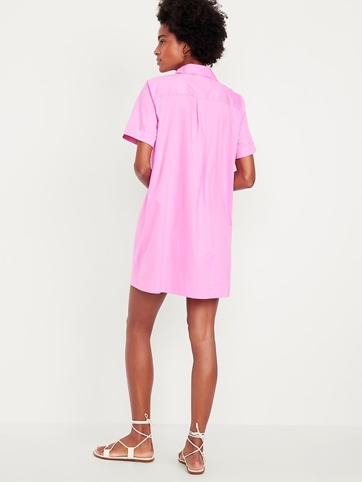 Image number 2 showing, Button-Down Mini Shirt Dress