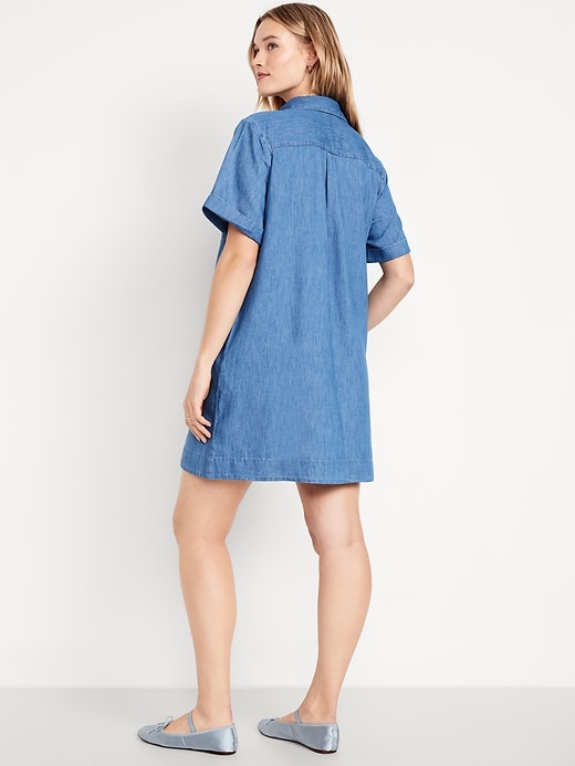 Image number 5 showing, Jean Shirt Dress