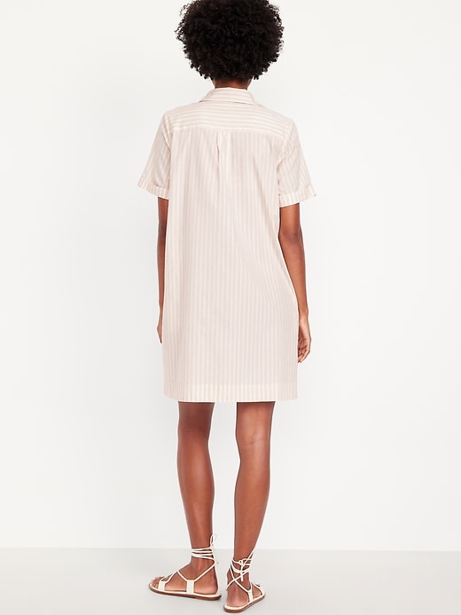 Image number 8 showing, Striped Mini Shirt Dress