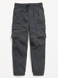 L'image numéro 2 présente Pantalon cargo coupe généreuse en popeline pour garçon