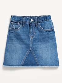 View large product image 4 of 4. High-Waisted Jean Skirt for Girls