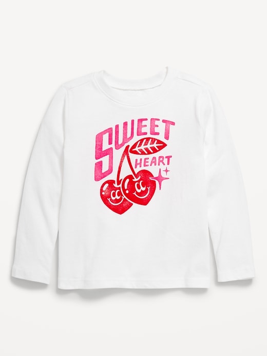 View large product image 1 of 1. Long-Sleeve Graphic T-Shirt for Toddler Girls